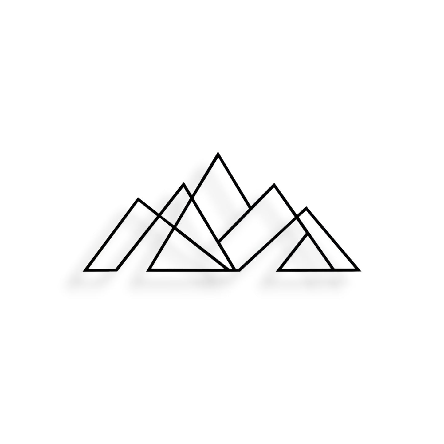 Montagne V1 (Décoration Murale en Métal)