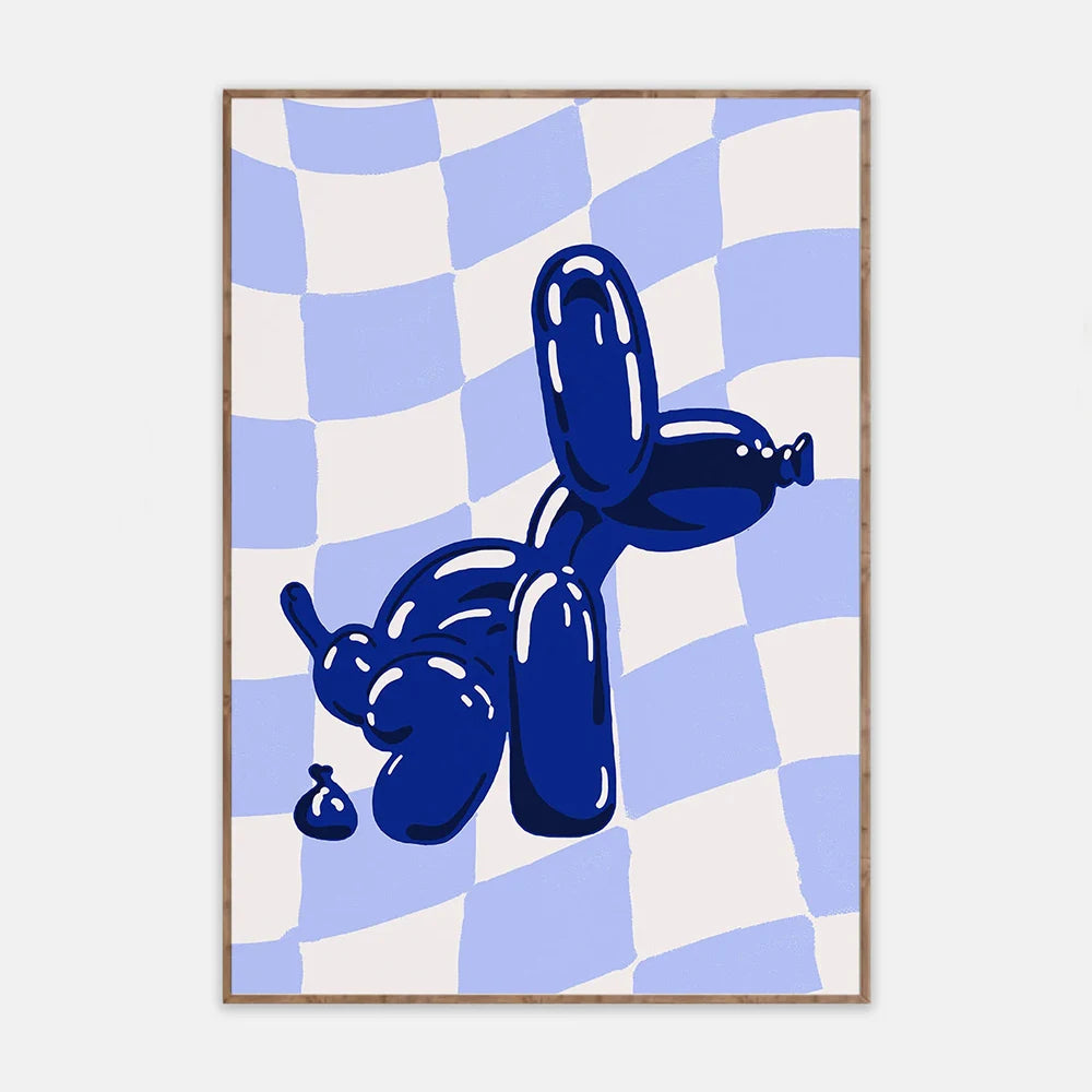 Blue Balloon Dog (Poster)