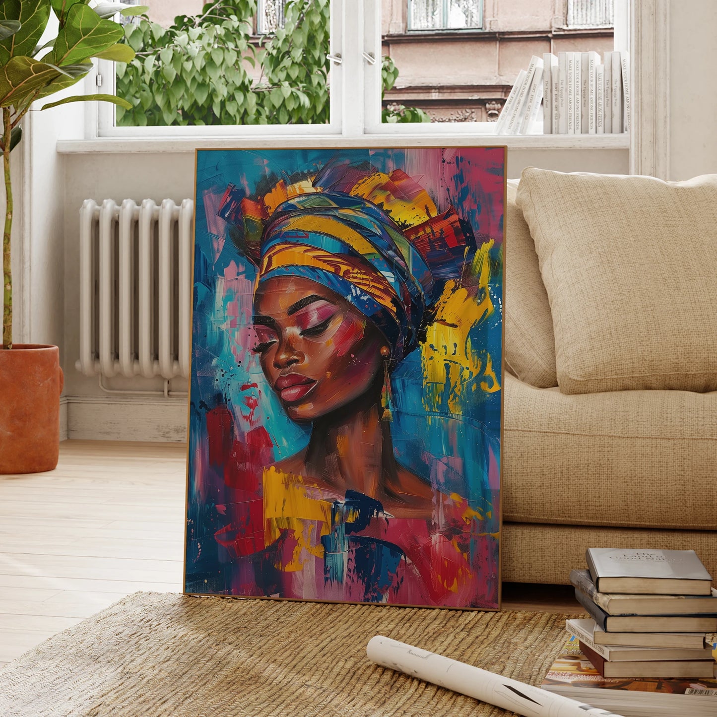 Femme noire moderne (Affiche)
