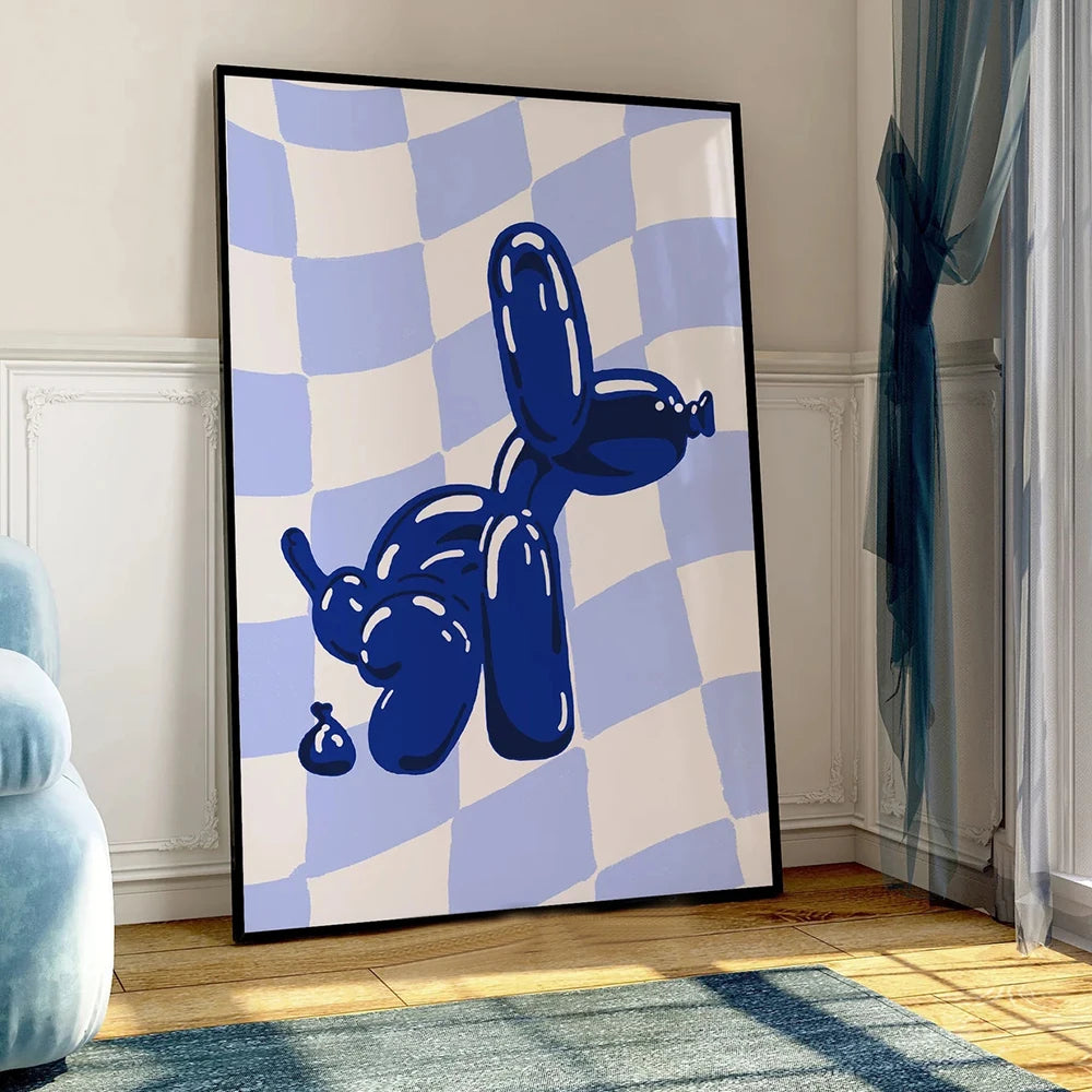 Blue Balloon Dog (Poster)