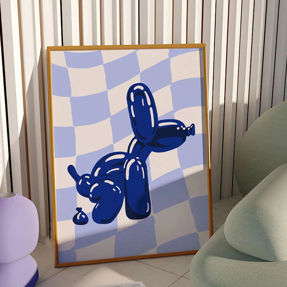 Blue Balloon Dog (Poster)
