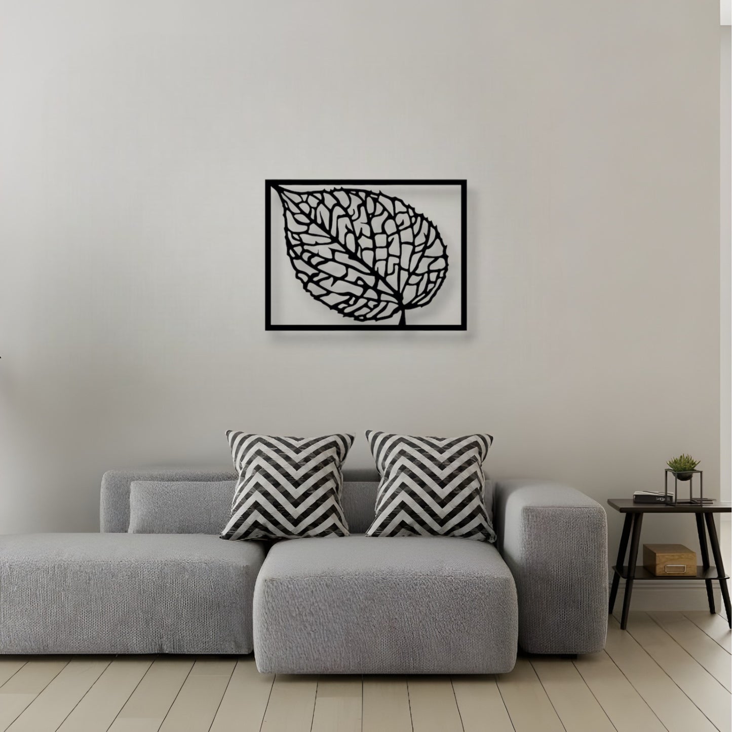Décoration Murale en Métal - Feuille