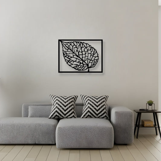 Décoration Murale en Métal - Feuille