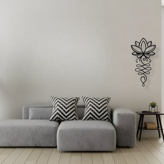 Décoration Murale en Métal - Lotus