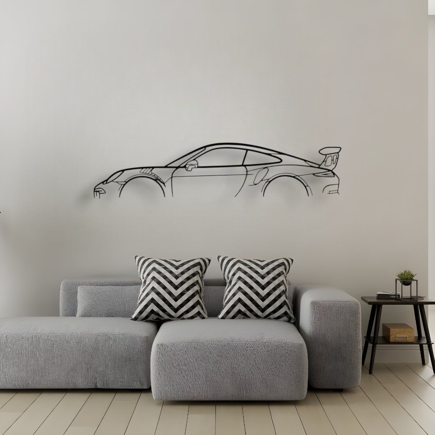 911 GT3 RS model 991 (Décoration Murale en Métal)