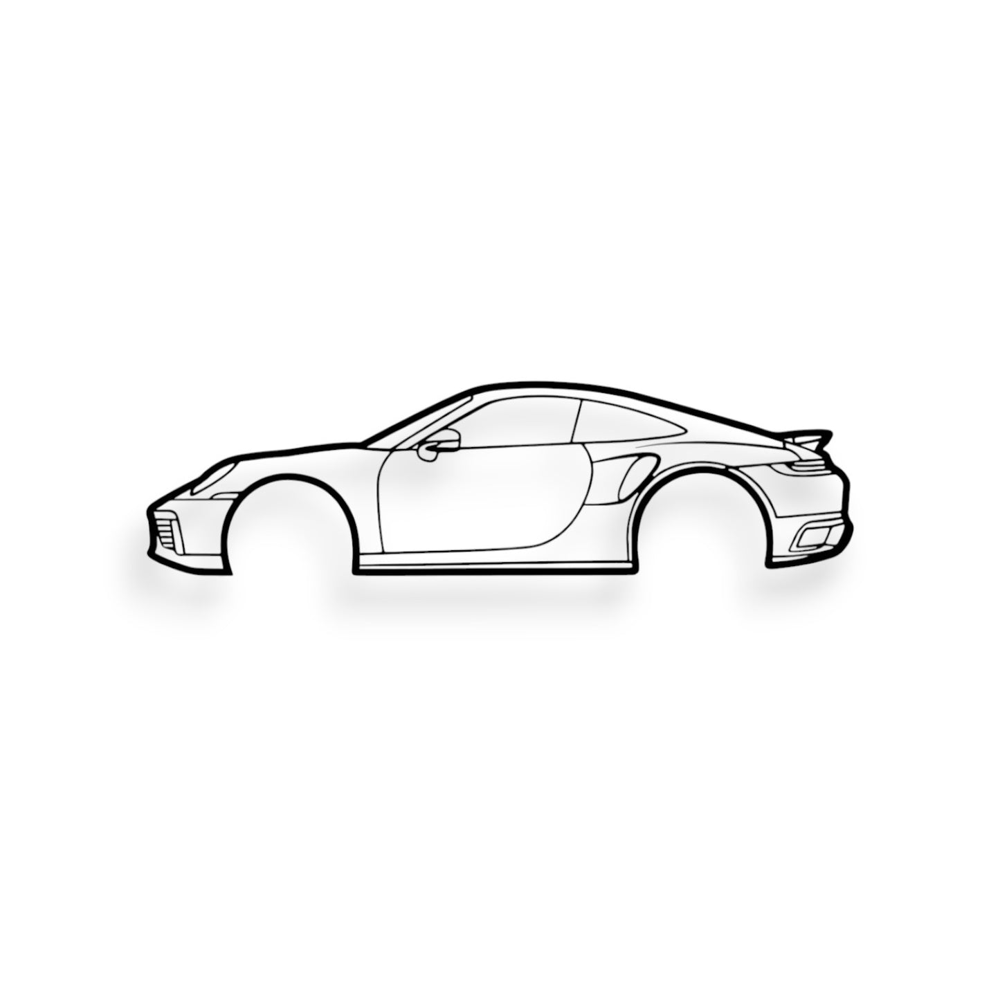 Carrera 911 (Décoration Murale en Métal)