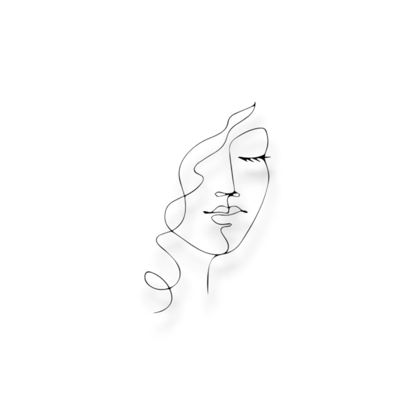 Cheveux bouclés (Décoration Murale en Métal)