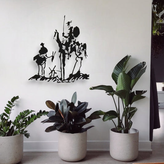 Picasso Don Quichotte (Décoration Murale en Métal)