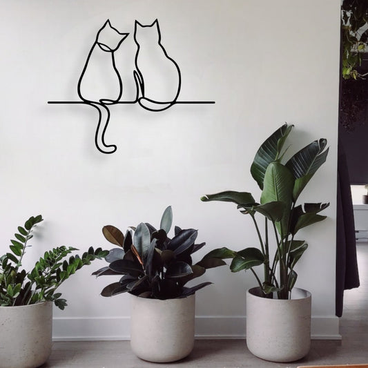 Les Secrets des Chats (Décoration Murale en Métal)