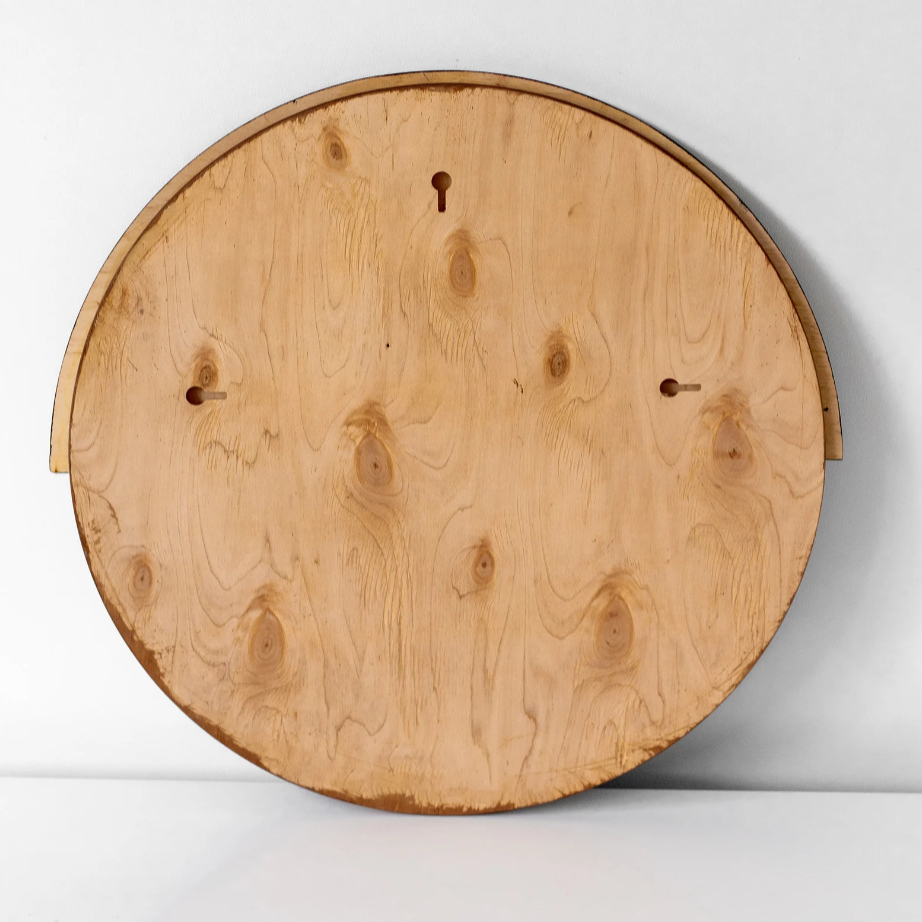 Plaque Murale Ronde en Bois Fait Main