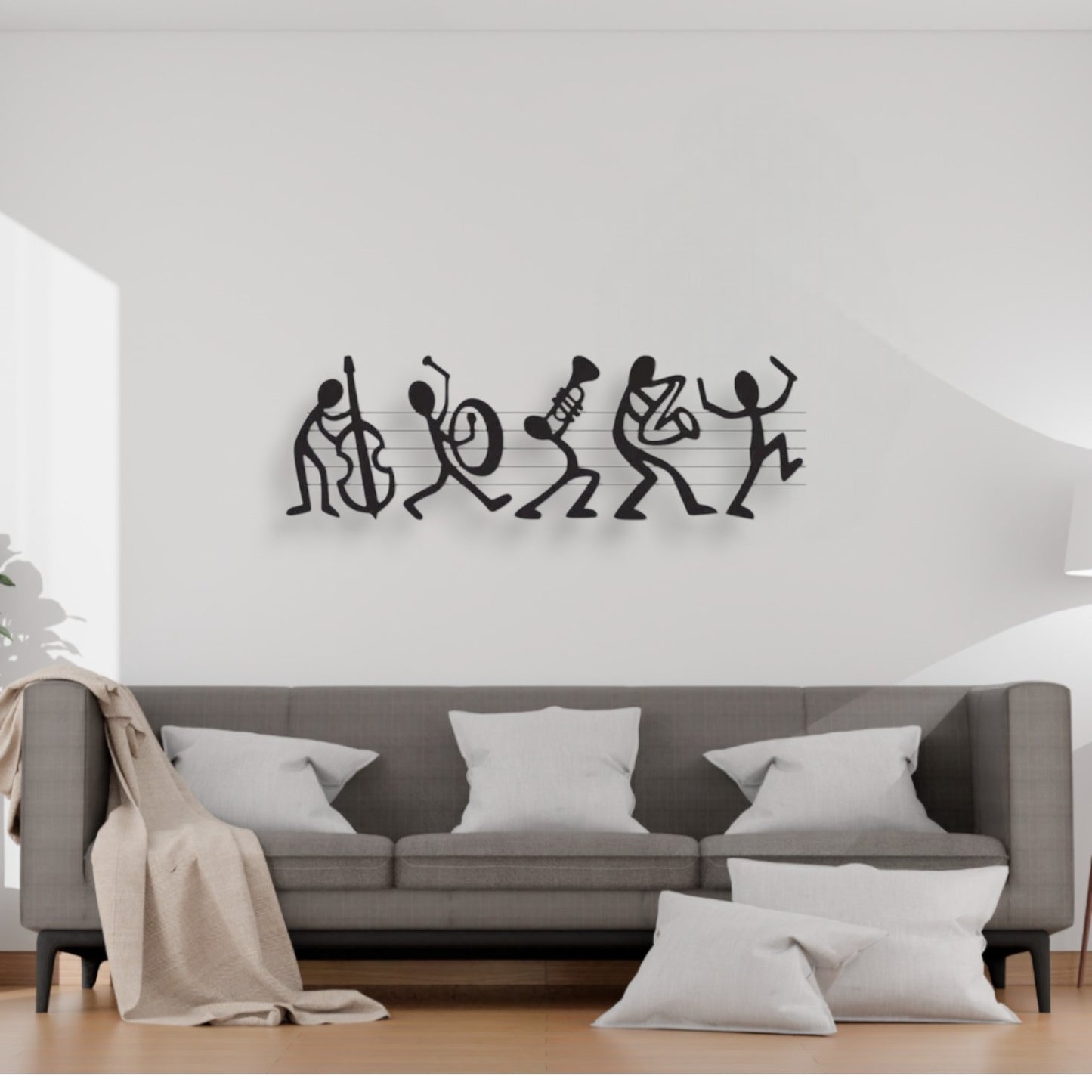 La Musique en Cavale (Décoration Murale en Métal)