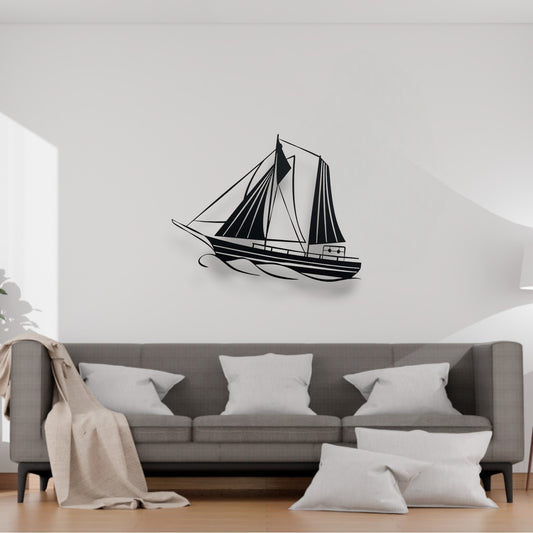 Naviguer vers l'Infini (Décoration Murale en Métal)