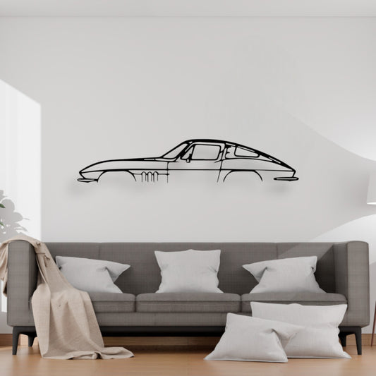 Corvette Classic (Décoration Murale en Métal)