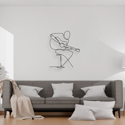 Guitare (Décoration Murale en Métal)