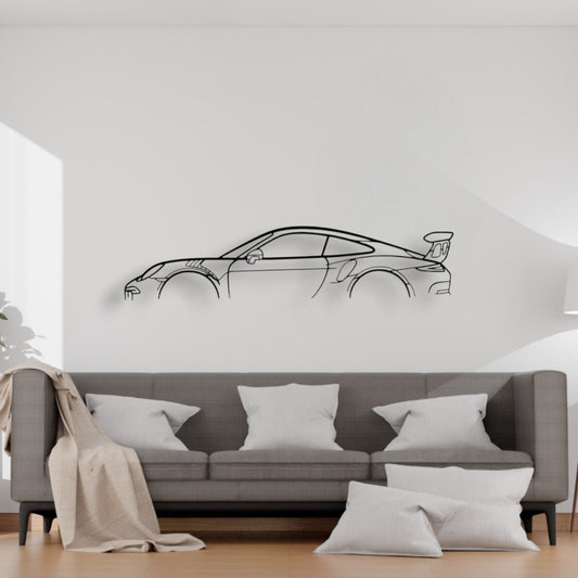 911 GT3 RS model 991 (Décoration Murale en Métal)