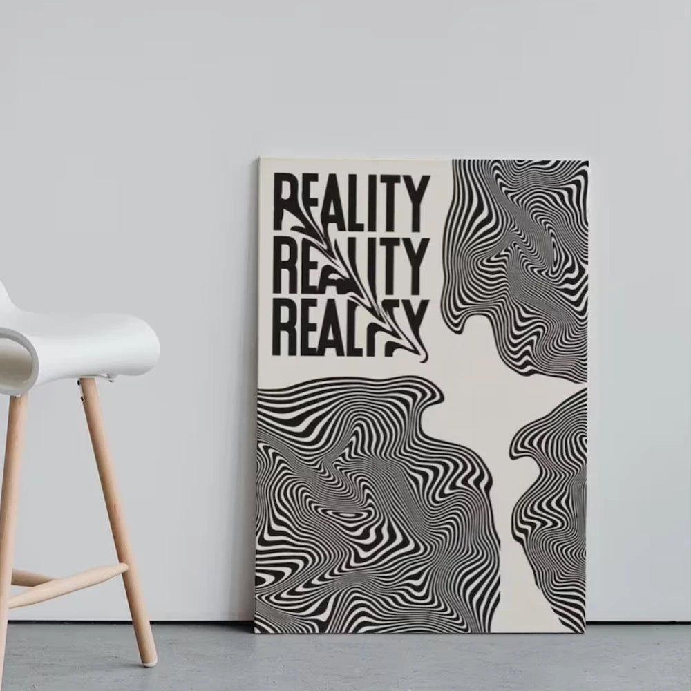 Affiche Psychédélique Rétro Y2K | Déco Murale Minimaliste & Tendance Avec et Sans Cadre