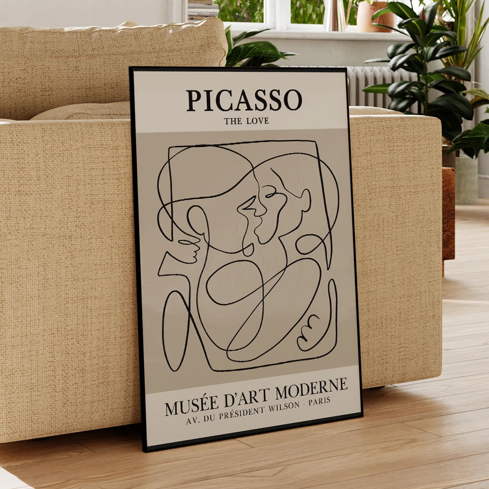 Embrasse l'amour Picasso (Affiche)