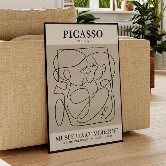 Embrasse l'amour Picasso (Affiche)