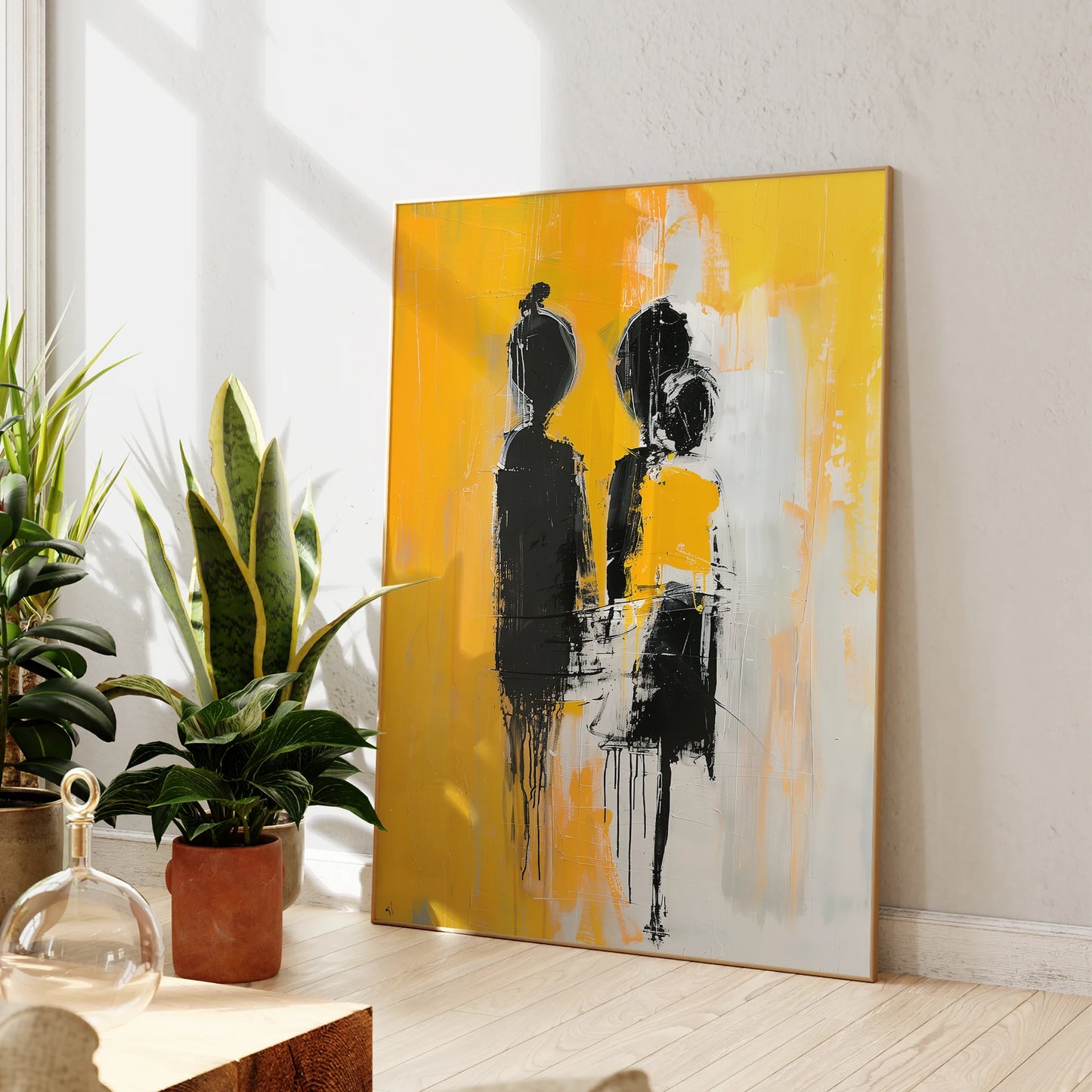 Abstraction moderne : fleur de colibri vibrante (Poser)