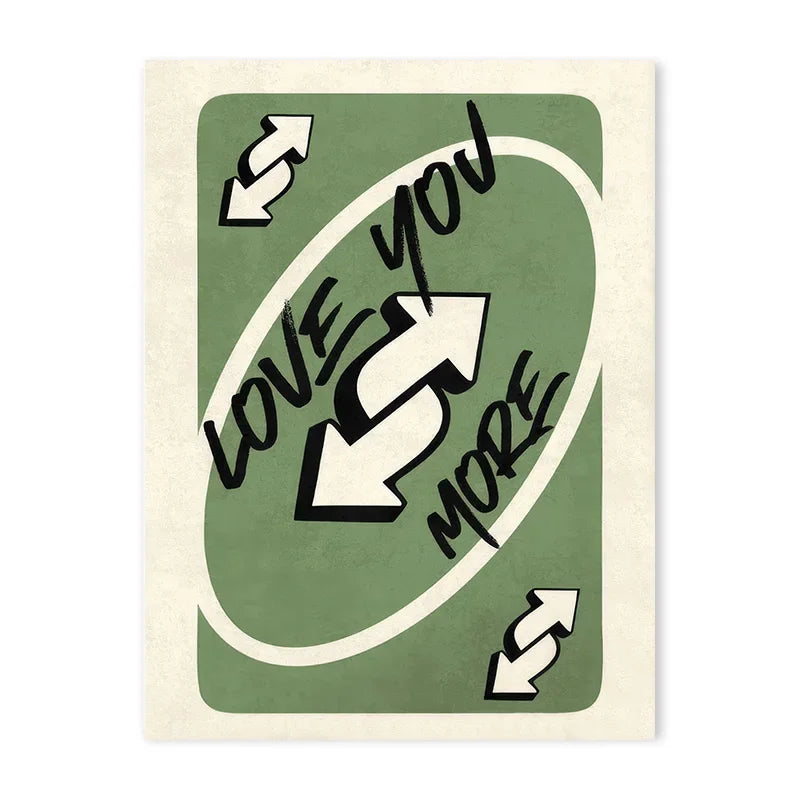 Uno Card Love You More (Poster)