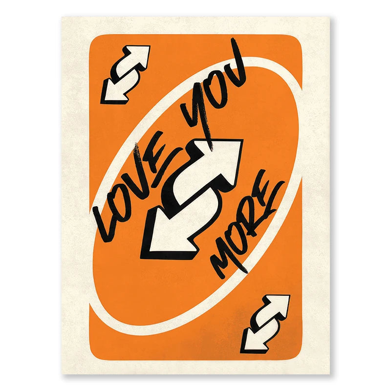 Uno Card Love You More (Poster)