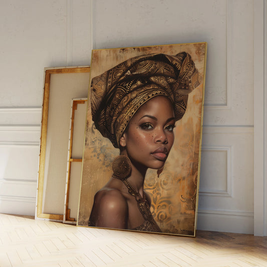 Femme africaine Portrait (Poster)