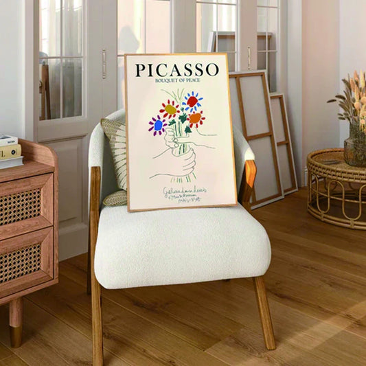 Bouquet de paix de Picasso moderne (affiche)