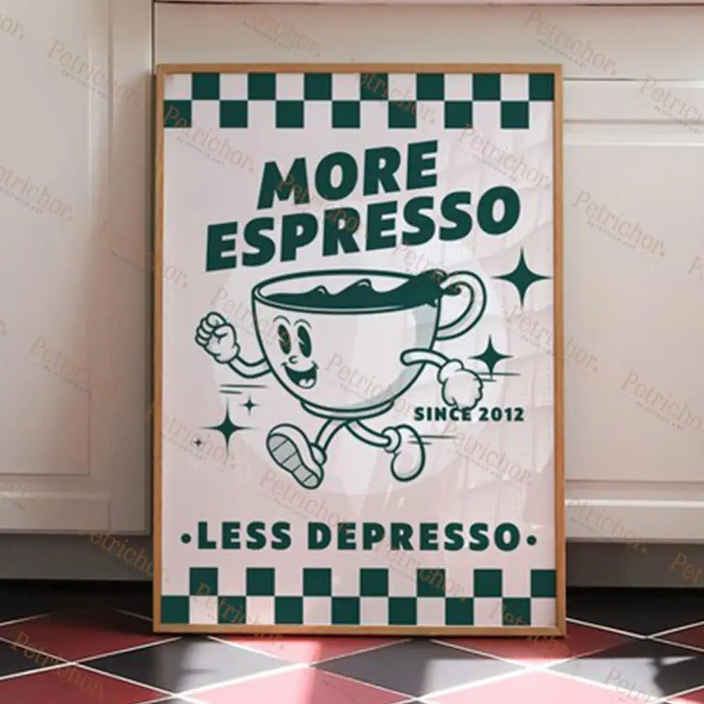 Plus d'espresso, moins depresso (affiche)