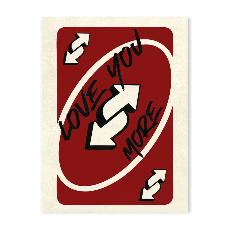 Uno Card Love You More (Poster)