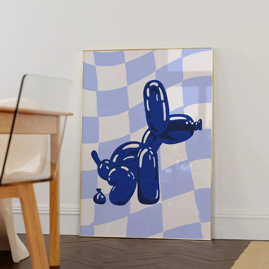 Blue Balloon Dog (Poster)