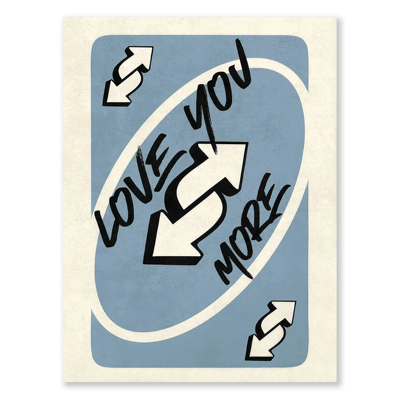 Uno Card Love You More (Poster)