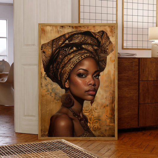 Femme africaine Portrait (Poster)