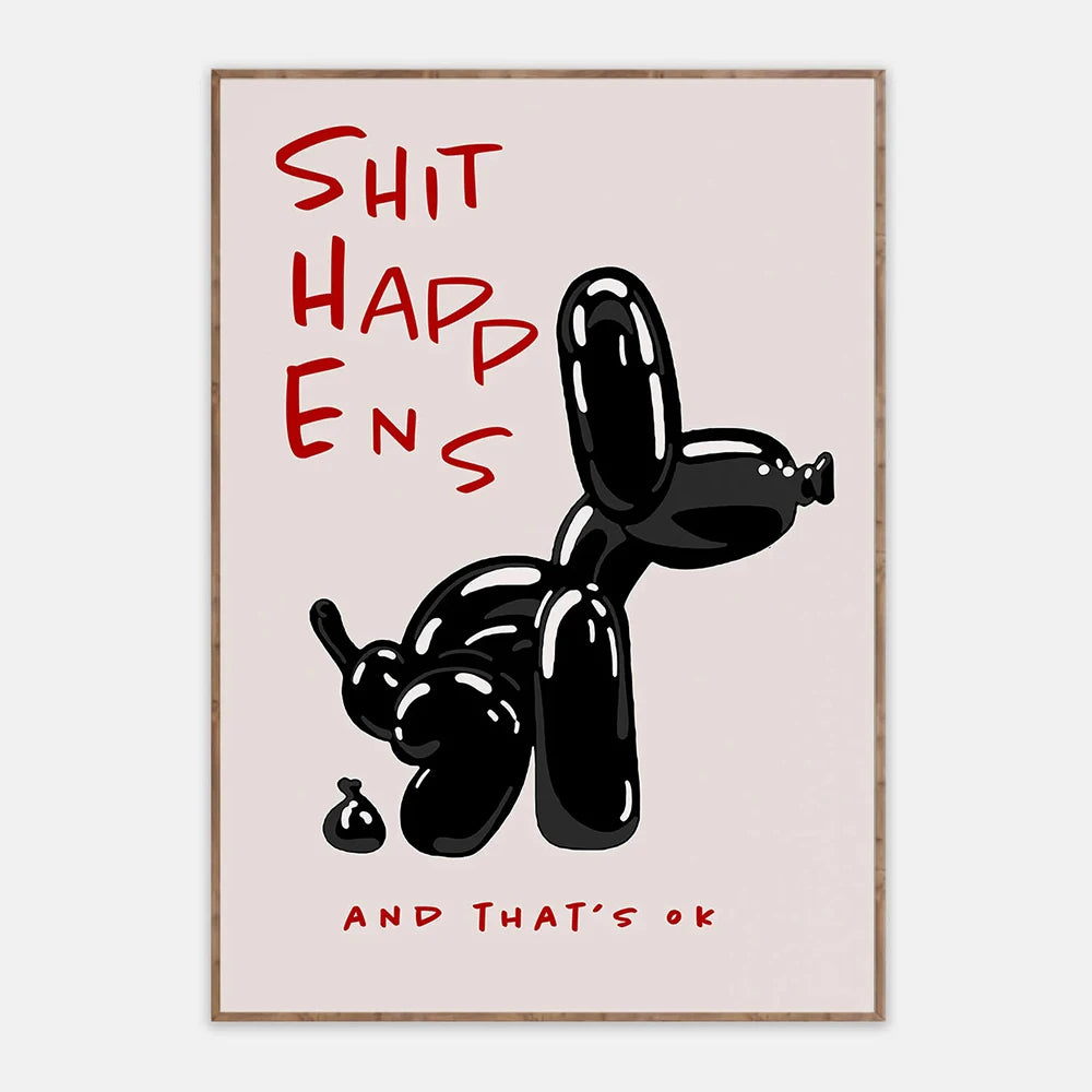 Black Balloon Dog (Poster)