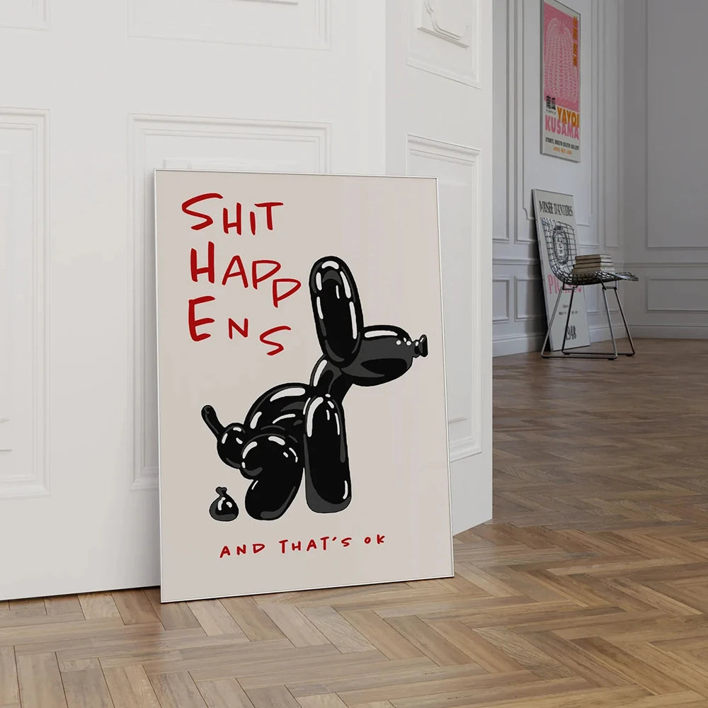 Black Balloon Dog (Poster)