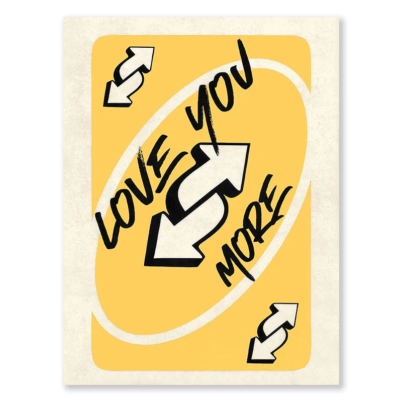 Uno Card Love You More (Poster)