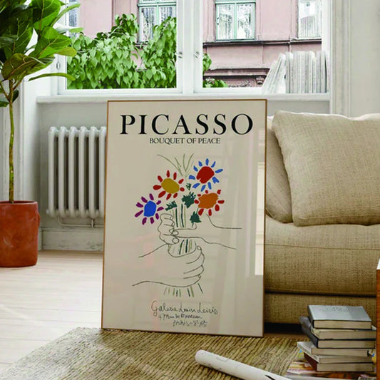Bouquet de paix de Picasso moderne (affiche)