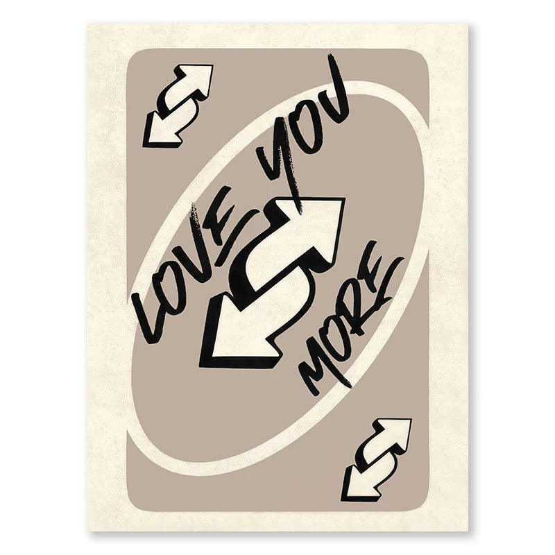 Uno Card Love You More (Poster)
