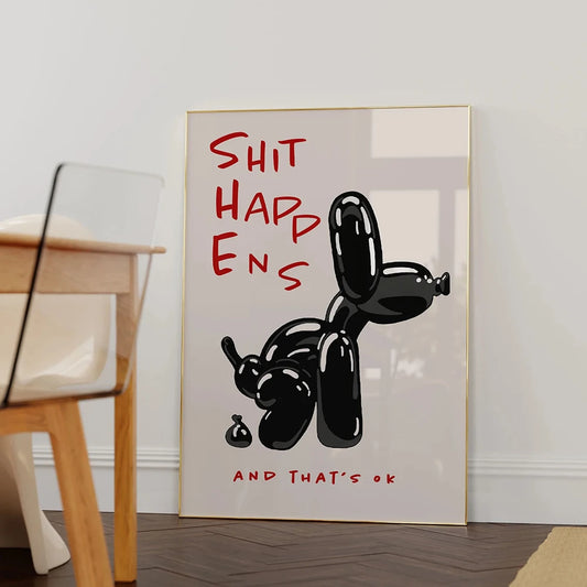 Black Balloon Dog (Poster)
