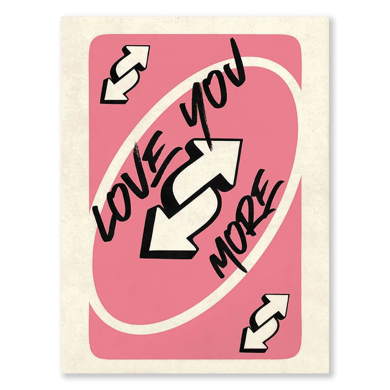 Uno Card Love You More (Poster)