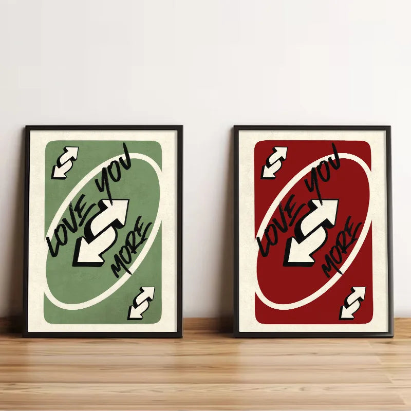 Uno Card Love You More (Poster)