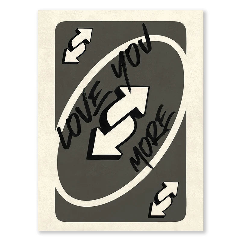 Uno Card Love You More (Poster)