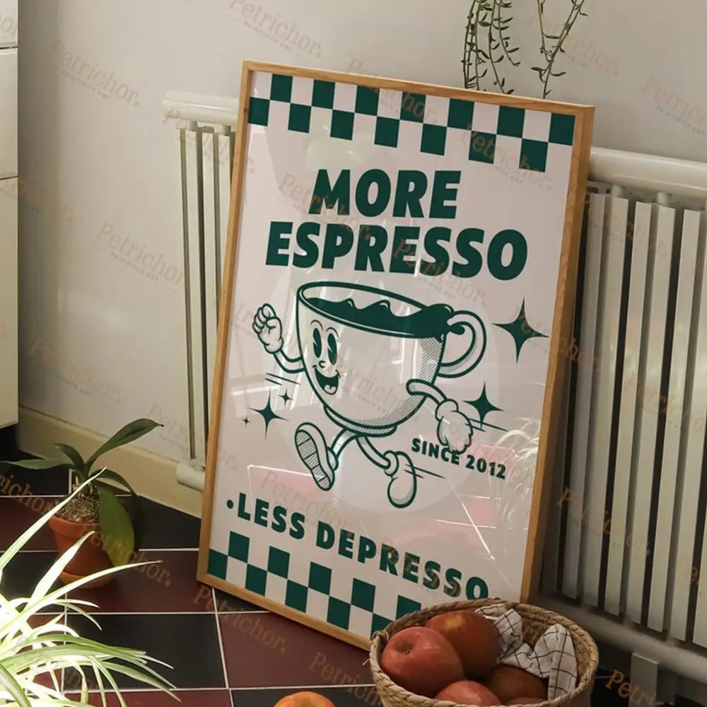 Plus d'espresso, moins depresso (affiche)