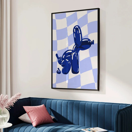 Blue Balloon Dog (Poster)