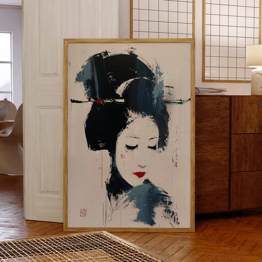 Geisha Japan Art (Poster)
