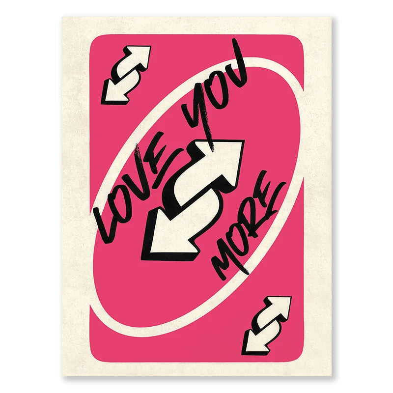 Uno Card Love You More (Poster)