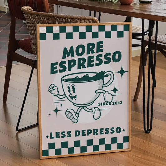 Plus d'espresso, moins depresso (affiche)