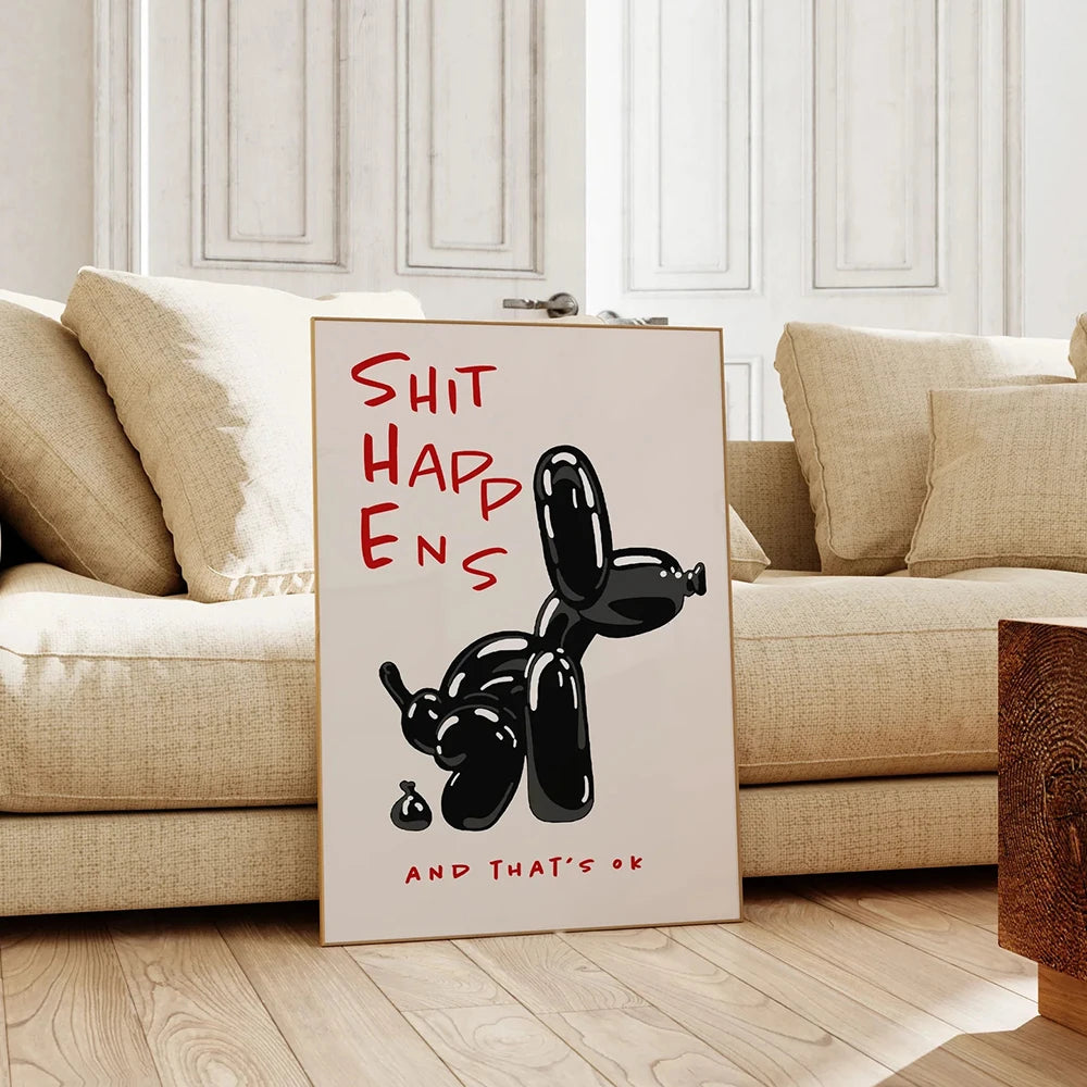 Black Balloon Dog (Poster)