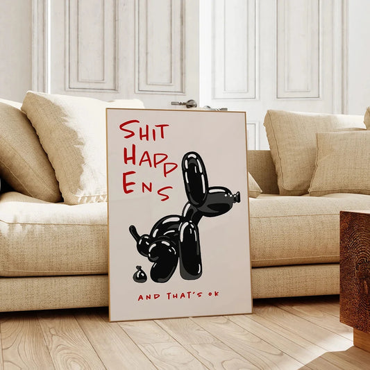 Black Balloon Dog (Poster)