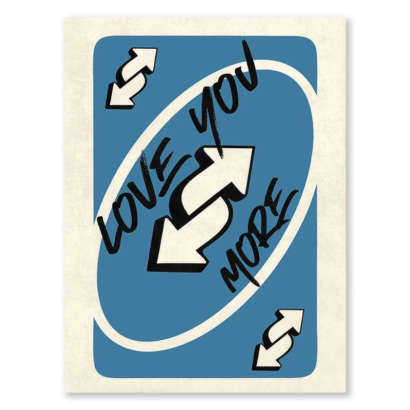 Uno Card Love You More (Poster)