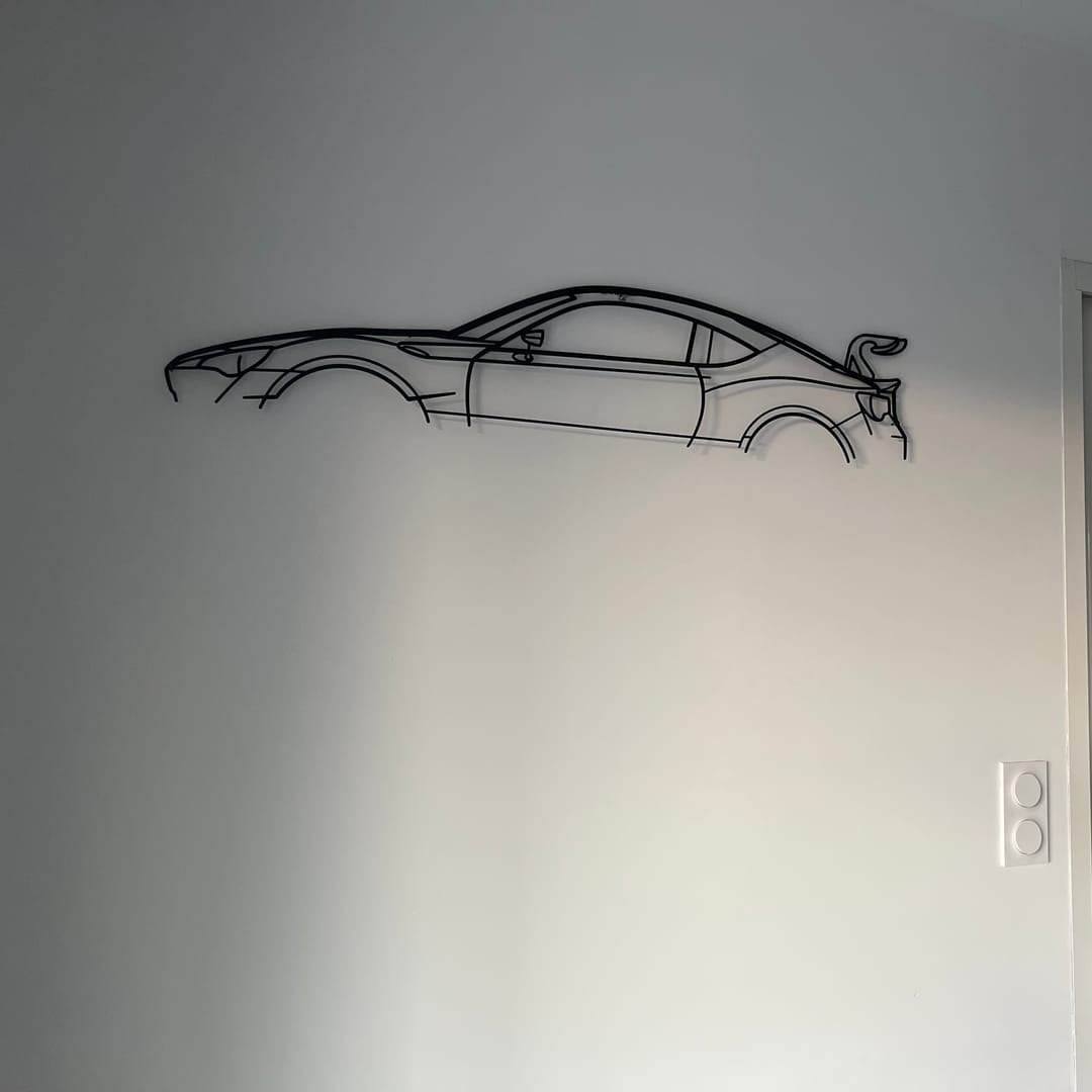 911 GT3 RS model 991 (Décoration Murale en Métal)
